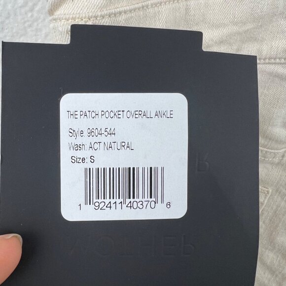 MOTHER Denim the Patch Pocket Overall Ankle in Act Natural, Size Small, NWT! - Picture 10 of 15